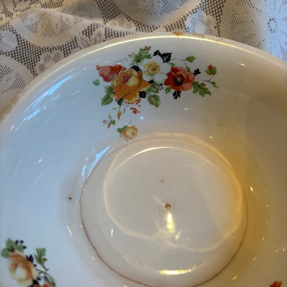 Homer Laughlin Floral Pattern China Serving Bowl Decoration Piece - Picture 6 of 6